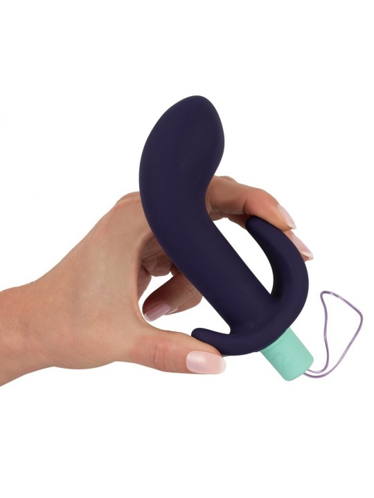 Plug prostático recargable con Control curvatura en la mano